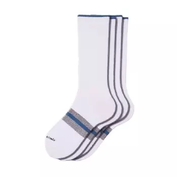 Мужские кроссовки для больших мальчиков с мягкой поддержкой свода стопы, хлопок 2 Pr. Носки для экипажа WEAR SIERRA, белый