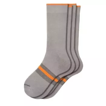 Мужские кроссовки для больших мальчиков с мягкой поддержкой свода стопы, хлопок 2 Pr. Носки для экипажа WEAR SIERRA, цвет Lt Gray