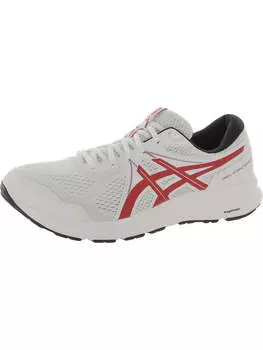 Мужские кроссовки для фитнеса и бега Gel Contend 7 ASICS, цвет White/Red