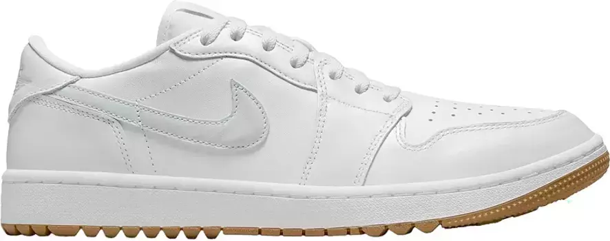 Мужские кроссовки для гольфа Air Jordan 1 Low G, цвет White/Platinum