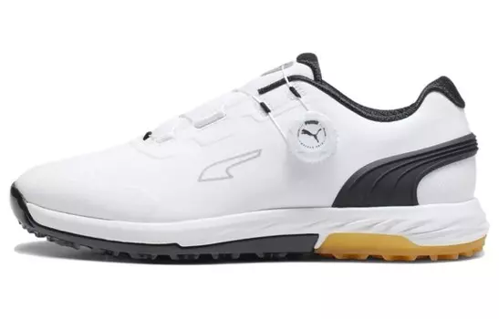Мужские кроссовки для гольфа Alphacat Nitro с низким верхом, белый/черный Puma