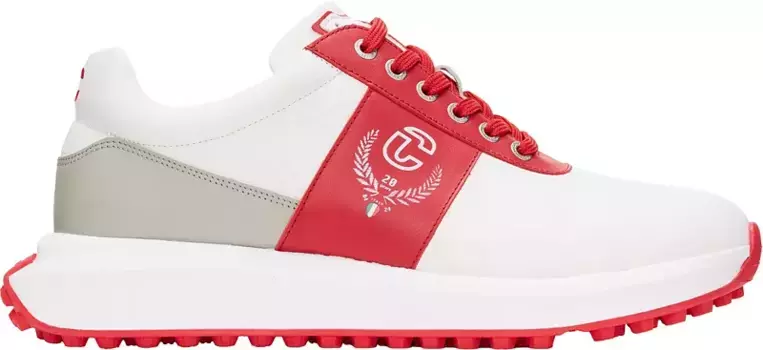 Мужские кроссовки для гольфа Duca del Cosma Jubilee, белый/серый/красный