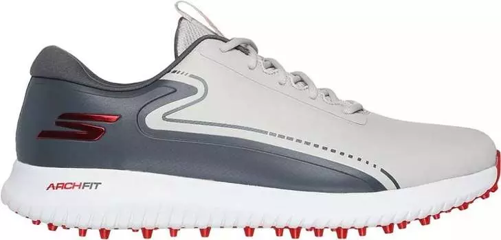 Мужские кроссовки для гольфа Skechers Go Golf Max 3, серый/красный
