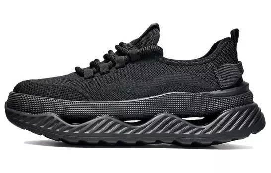 Мужские кроссовки для повседневной носки, средний верх Fairwhale, черный