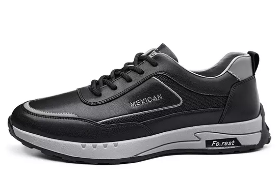 Мужские кроссовки для повседневной носки, средний верх Mexican, черный