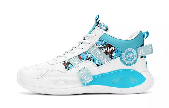 Мужские кроссовки для повседневной носки, средний верх Paul Frank, белый/оранжевый