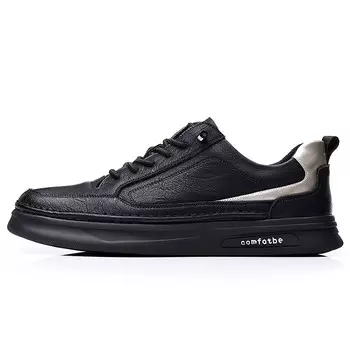 Мужские кроссовки для повседневной носки, средний верх Egchi, черный