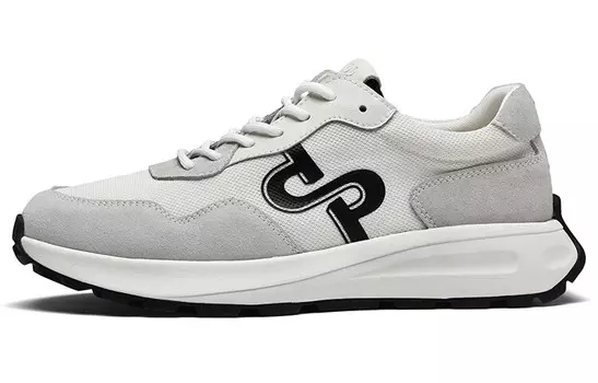 Мужские кроссовки для повседневной носки, средний верх Opp, белый/коричневый