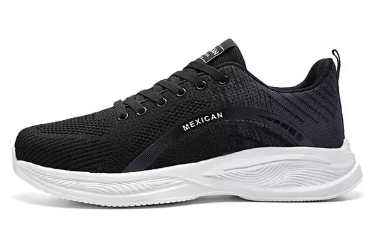 Мужские кроссовки для повседневной носки, средний верх Mexican, черный