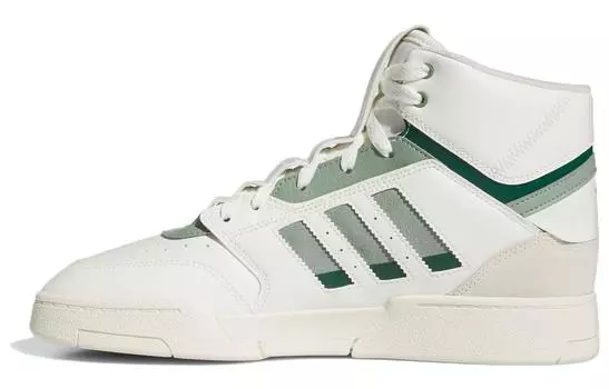 Мужские кроссовки для скейтбординга adidas originals Drop Step, White/Green