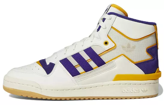 Кроссовки Adidas Originals Forum Exhibit Mid Inside Out White Purple Gold