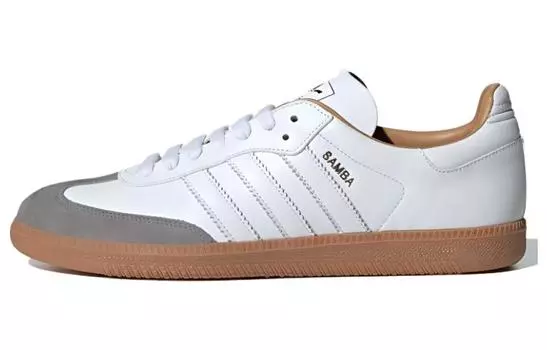 Мужские кроссовки для скейтбординга adidas originals Samba Series, White/Gray