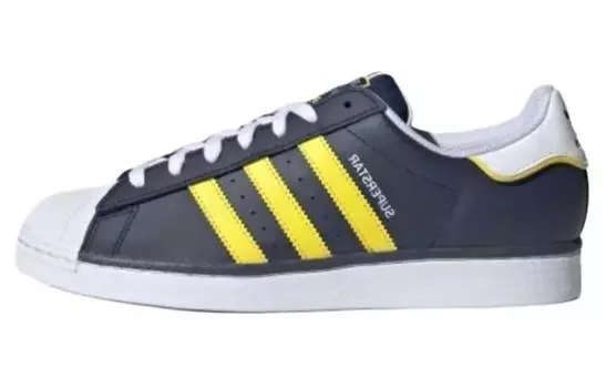 Мужские кроссовки для скейтбординга adidas originals Superstar Series, White/Black/Pure Platinum/University Gold