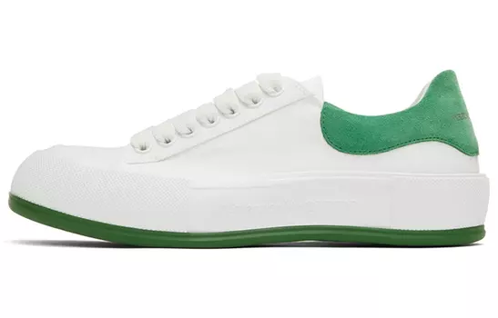 Мужские кроссовки Alexander McQueen Deck, белый/зеленый