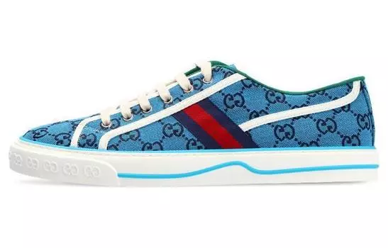 Мужские кеды Gucci Tennis 1977, синий/белый