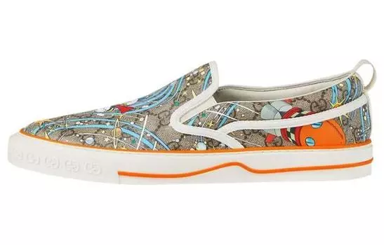 Мужские слипоны Disney X Gucci Tennis 1977, серый