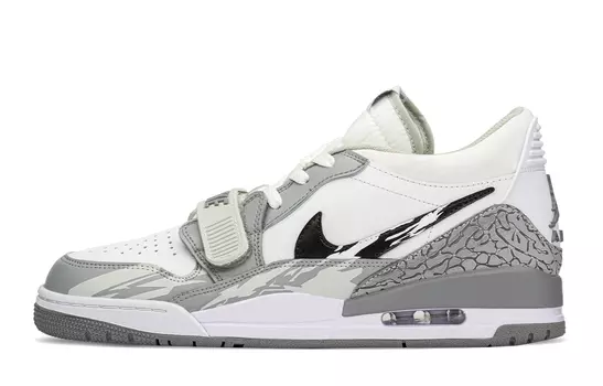 Мужские кроссовки для скейтбординга Jordan Legacy 312, Grey Black And White