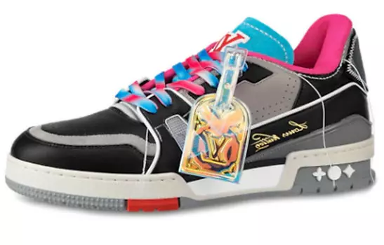 Мужские кроссовки Louis Vuitton, черный/розовый