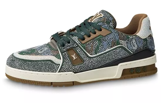 Мужские кроссовки Louis Vuitton, коричневый/зеленый