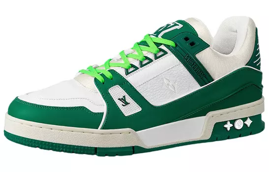 Мужские кроссовки Louis Vuitton, белый/зеленый