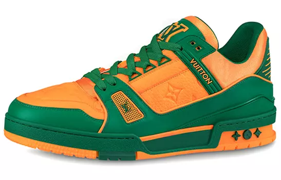 Мужские кроссовки Louis Vuitton, оранжевый/зеленый