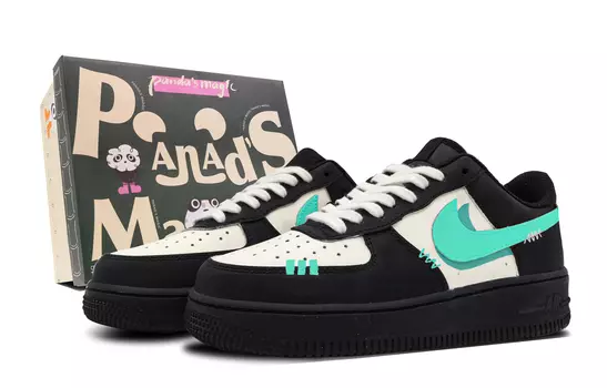 Мужские кроссовки для скейтбординга Nike Air Force 1 Low, черный/синий