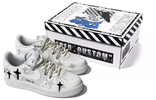 Мужские кроссовки для скейтбординга Nike Air Force 1 Low, молочный