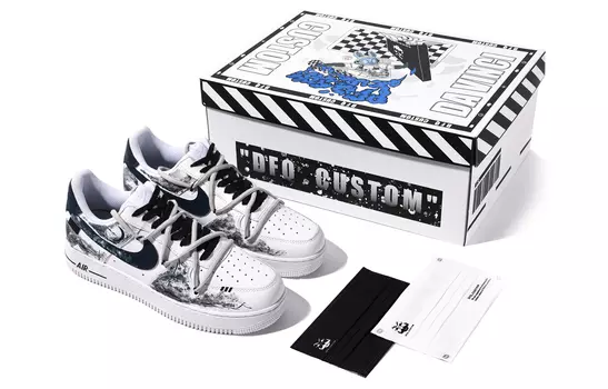 Мужские кроссовки для скейтбординга Nike Air Force 1 Low, светло-синий