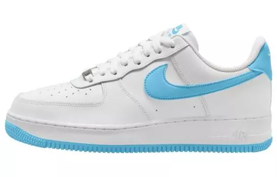 Мужские кроссовки для скейтбординга Nike Air Force 1, Синий/Белый