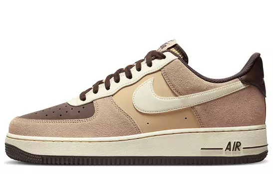 Мужские кроссовки для скейтбординга Nike Air Force 1, Brown tea