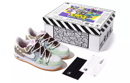 Мужские кроссовки для скейтбординга Nike Air Force 1, Chartreuse