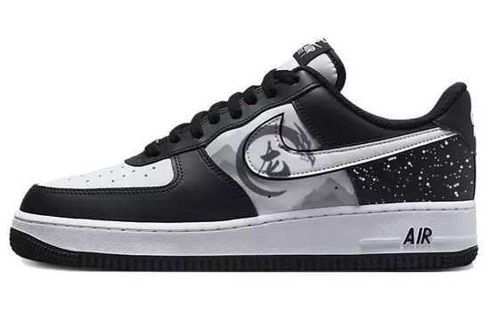 Кастомизированные кроссовки Nike Air Force 1 Skateboarding Shoes Men, черный