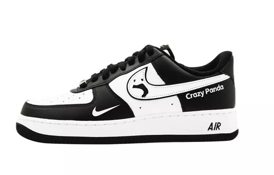 Кастомизированные кроссовки Nike Air Force 1 Skateboarding Shoes Men, черный/белый