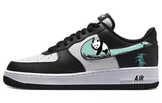 Кастомизированные кроссовки Nike Air Force 1 Skateboarding Shoes Men, черный/белый