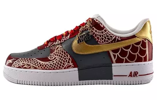 Мужские кроссовки для скейтбординга Nike Air Force 1, Dark Red
