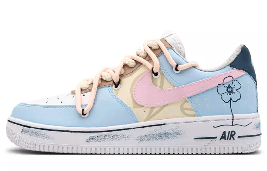 Мужские кроссовки для скейтбординга Nike Air Force 1, Ultra Blue/Fire Orchid