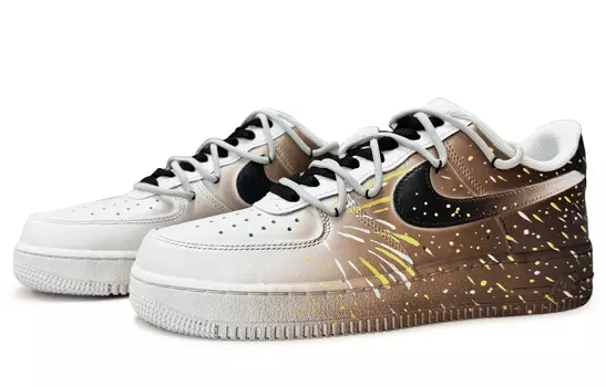 Мужские кроссовки для скейтбординга Nike Air Force 1, Rust red and white