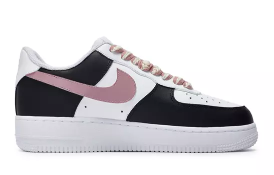 Мужские кроссовки для скейтбординга Nike Air Force 1, White/Metallic Gold Coin/Black