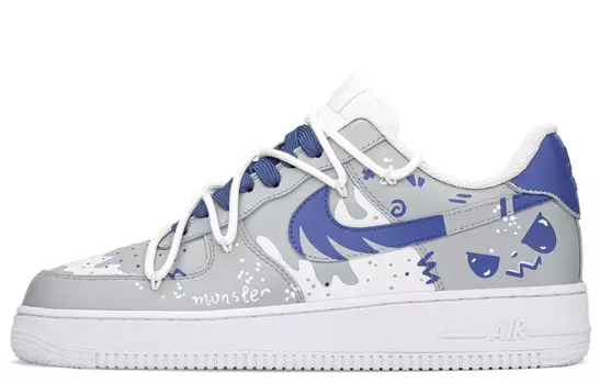 Мужские кроссовки для скейтбординга Nike Air Force 1, Washed Blue