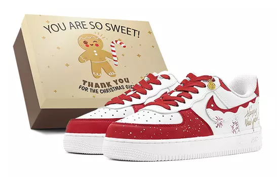 Мужские кроссовки для скейтбординга Nike Air Force 1, Dark Red