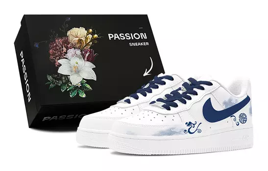 Мужские кроссовки для скейтбординга Nike Air Force 1, Dark Blue