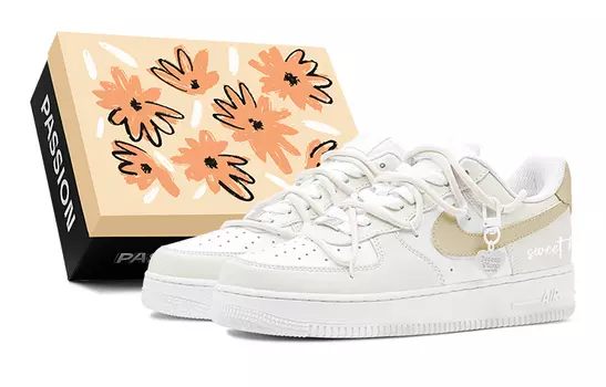 Мужские кроссовки для скейтбординга Nike Air Force 1, Pastel Yellow