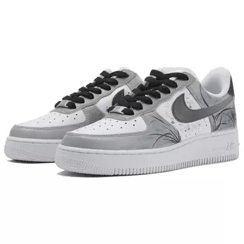 Мужские кроссовки для скейтбординга Nike Air Force 1, Black/White/Gray