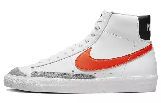 Мужские кроссовки для скейтбординга Nike Blazer, White/Wolf Grey/Black/Safety Orange