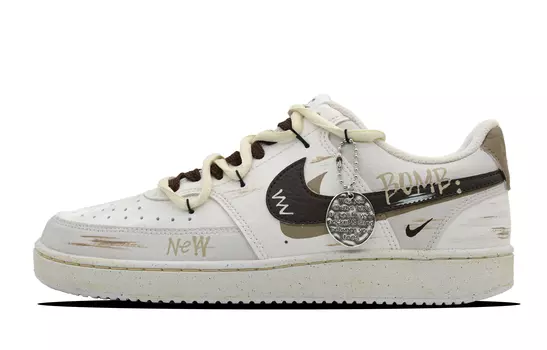 Мужские кроссовки для скейтбординга Nike Court Vision 1, цвет latte gray brown