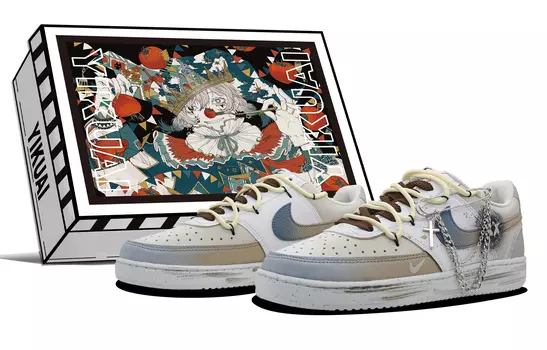 Мужские кроссовки для скейтбординга Nike Court Vision 1, Caramel Jet Blue
