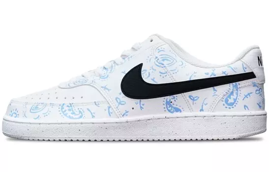 Кроссовки Nike Court Vision 1, белый/голубой