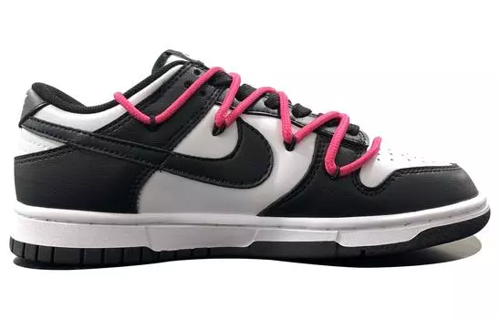 Кроссовки Nike Dunk Skateboard Shoes Men Low-Top Black White Pink