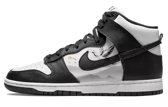 Кастомизированные кроссовки Nike Dunk Skateboarding Shoes Men, черный