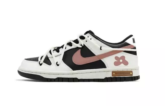 Мужские кроссовки для скейтбординга Nike Dunk, Core Black / Cloud White / Team Shock Pink 2